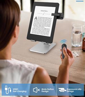 eBookReader bluetooth sideskifter med fjernbetjening